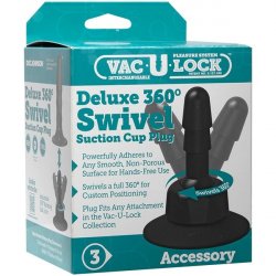 Vac-U-Lock Deluxe 360 Swivel Suction Cup Plug - Black Vac-U-Lock Deluxe 360 Swivel Suction Cup Plug - Black Boxcover