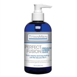 TitanMen: Perfect Fusion Hybrid Based Lubre Glide - 8oz pump TitanMen: Perfect Fusion Hybrid Based Lubre Glide - 8oz pump Boxcover