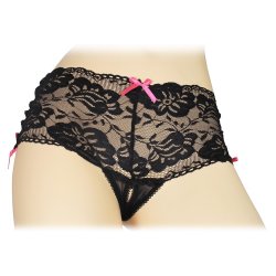 Lovelife: Crotchless Lace Side-Tie Boyleg - M/L Lovelife: Crotchless Lace Side-Tie Boyleg - M/L Boxcover