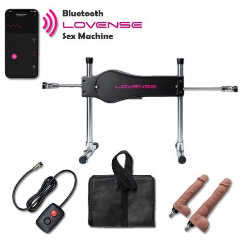 Lovense Bluetooth Double Sided Thrusting Sex Machine Sex Toys And Adult Novelties Iafd Premium