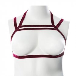 Gender Fluid: Sugar Coated Raspberry Glitter Harness - S-L Gender Fluid: Sugar Coated Raspberry Glitter Harness - S-L Boxcover