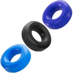 Hunkyjunk HUJ3 C-Ring 3-Pack - Tar/Cobalt/Aqua Hunkyjunk HUJ3 C-Ring 3-Pack - Tar/Cobalt/Aqua Boxcover