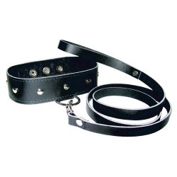 Sportsheets: Leather Leash And Collar - Black Sportsheets: Leather Leash And Collar - Black Boxcover