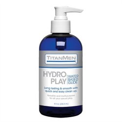 TitanMen: Hydro Play Water Based Lubricant Glide - 8oz Pump Boxcover
