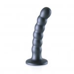 Shots Ouch! 5" Beaded Curved Dildo -  Metal Sex Toy