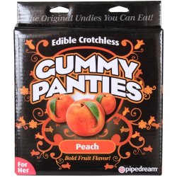 Edible Crotchless Gummy Panties - Peach Edible Crotchless Gummy Panties - Peach Boxcover