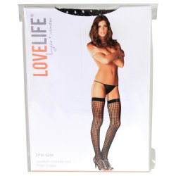 Lovelife: Quarter Crochet Net Thigh Highs - OS Lovelife: Quarter Crochet Net Thigh Highs - OS Boxcover