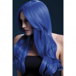 Smiffy: The Fever Wig Collection Khloe 26" Long Wave with Center Part - Blue Smiffy: The Fever Wig Collection Khloe 26" Long Wave with Center Part - Blue Boxcover