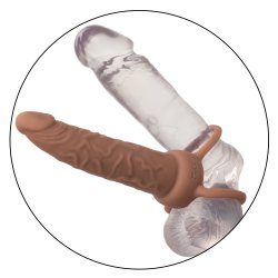 Performance Maxx Liquid Silicone Rechargeable Dual Penetrator - Brown Performance Maxx Liquid Silicone Rechargeable Dual Penetrator - Brown Boxcover
