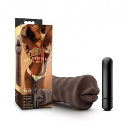 Hot Chocolate Heather Vibrating Mouth Stroker - Chocolate Boxcover