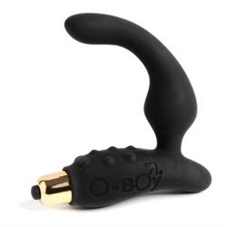 O Boy 7 Speed Silicone Prostate Massager - Black Sex Toy O Boy 7 Speed Silicone Prostate Massager - Black Sex Toy