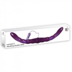 Adam & Eve Connect 2 Vibrating Double Dildo With Wired Remote Control - Purple Adam & Eve Connect 2 Vibrating Double Dildo With Wired Remote Control - Purple Boxcover