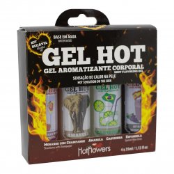 Hot Edible Body Gel Set - 4 Pack Hot Edible Body Gel Set - 4 Pack Boxcover