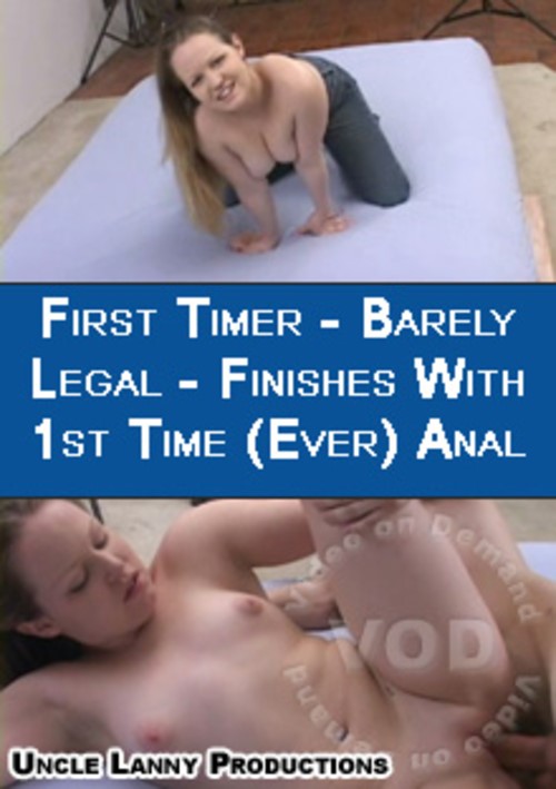 1st Timer - Barely 18 - Finishes with 1st Time (ever) Anal