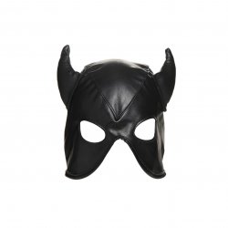 Master Series Dungeon Demon Bondage Hood with Horns Boxcover