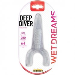 Tongue Star Deep Diver Vibe - Clear Sex Toy Tongue Star Deep Diver Vibe - Clear Sex Toy