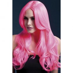 Smiffy: The Fever Wig Collection Khloe 26" Long Wave with Center Part - Pink Smiffy: The Fever Wig Collection Khloe 26" Long Wave with Center Part - Pink Boxcover