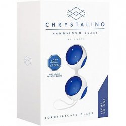 Shots Toys: Chrystalino Small Size Ben Wa Balls - Blue Shots Toys: Chrystalino Small Size Ben Wa Balls - Blue Boxcover
