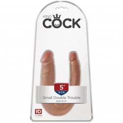 King Cock: Small Double Trouble - Tan King Cock: Small Double Trouble - Tan Boxcover
