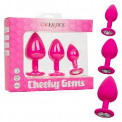 Cheeky Gems Silicone Anal Plug Trainer Set - Pink  Boxcover