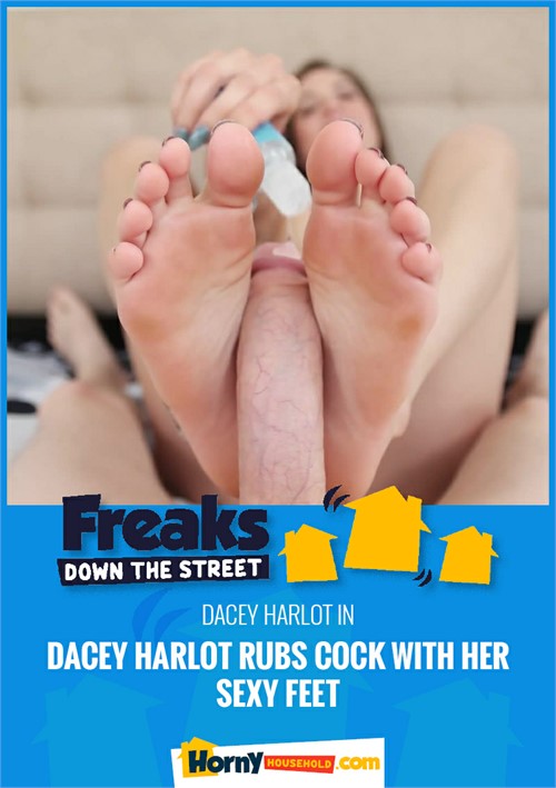 Dacey Harlot Rubs Cock With Her Sexy Feet