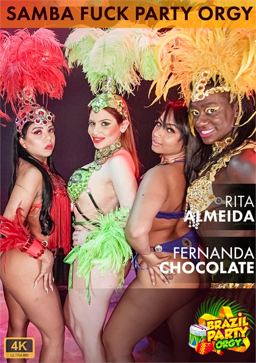 Samba Fuck Party Rita Almeida & Fernanda Chocolate (2022) by BrazilPartyOrgy  - HotMovies