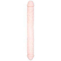 Basix 12" Double Dong - Flesh Sex Toy Basix 12" Double Dong - Flesh Sex Toy