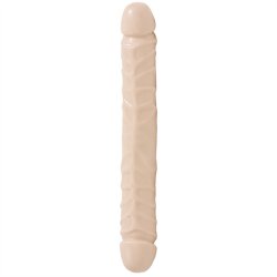 Jr. Veined Double Header 12" - White Sex Toy