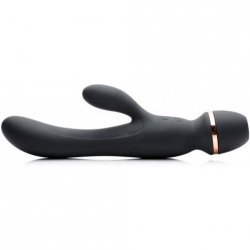 Shegasm Supreme 3 in 1 Silicone Suction Rabbit Vibe - Black/Gold Shegasm Supreme 3 in 1 Silicone Suction Rabbit Vibe - Black/Gold Boxcover