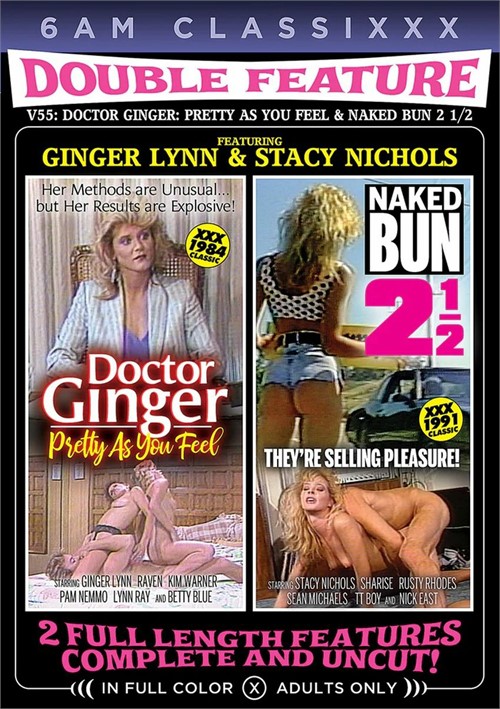 AdultEmpire Double Feature V55: Doctor Ginger: Pretty As You Feel/Naked Bun 2 1/2 (2023) movie cover