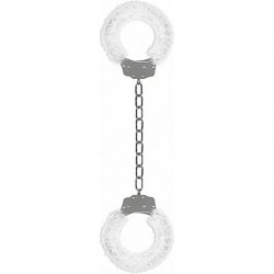 Ouch Beginner's Furry Legcuffs - White Ouch Beginner's Furry Legcuffs - White Boxcover