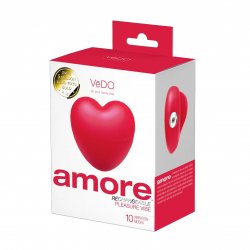 VeDO Amore Rechargeable Silicone Pleasure Vibrator - Red Boxcover