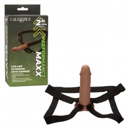 Performance Maxx Life-Like Liquid Silicone Extension with Harness - Brown Performance Maxx Life-Like Liquid Silicone Extension with Harness - Brown Boxcover
