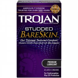 Trojan Studded Bareskin - 10 Pack Trojan Studded Bareskin - 10 Pack Boxcover