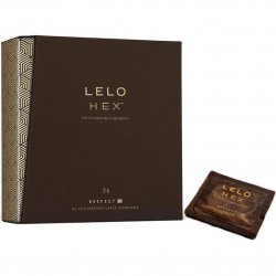 Lelo: Hex Respect XL Hexagonal Latex Condoms - 36pack Lelo: Hex Respect XL Hexagonal Latex Condoms - 36pack Boxcover