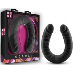 Ruse Silicone Double Headed Dildo - Black Ruse Silicone Double Headed Dildo - Black Boxcover
