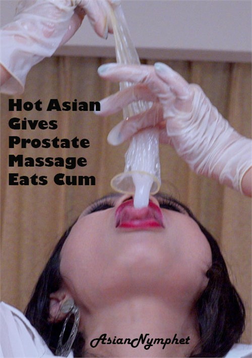 Hot Asian Gives Prostate Massage Eats Cum