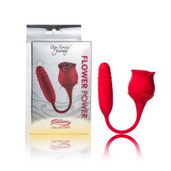 Sublime Flower Power Double Sided Dual Stim Suction & Thrusting Rose Vibrator Boxcover