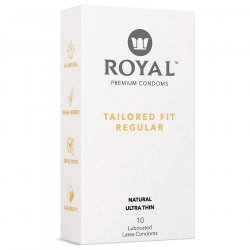 Royal Intimacy Tailored Fit Vegan Condoms - 10pk Royal Intimacy Tailored Fit Vegan Condoms - 10pk Boxcover
