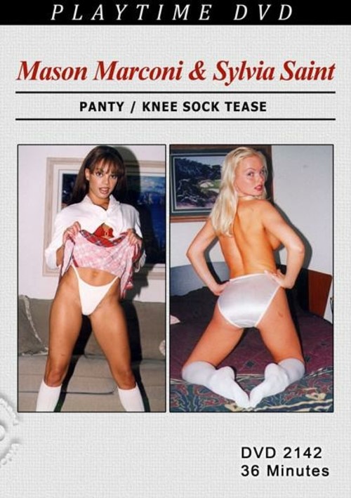 Mason Marconi and Sylvia Saint Panty/ Knee sock Tease