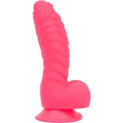 Addiction: Tom 7" 100% Silicone Dildo with Balls - Hot Pink Addiction: Tom 7" 100% Silicone Dildo with Balls - Hot Pink Boxcover