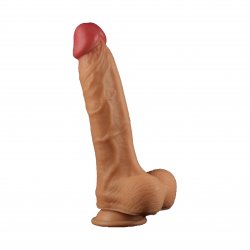 Get Lucky Real Skin 10" Mega Man Dildo - Vanilla Get Lucky Real Skin 10" Mega Man Dildo - Vanilla Boxcover