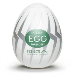 Tenga Easy Beat Egg - Thunder Sex Toy Tenga Easy Beat Egg - Thunder Sex Toy