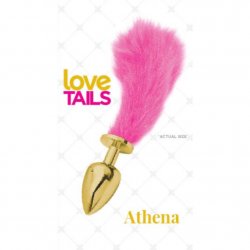 Love Tails: Athena Gold Plug with Short Pink Tail - Small Love Tails: Athena Gold Plug with Short Pink Tail - Small Boxcover