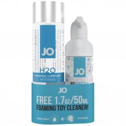 Jo H2O Classic Water Based 4oz Lube w/ Free 1.7oz Foaming Toy Cleaner Set Sex Toy Jo H2O Classic Water Based 4oz Lube w/ Free 1.7oz Foaming Toy Cleaner Set Sex Toy