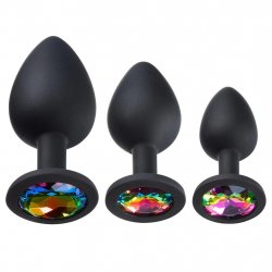 Cloud 9 Gems Jeweled Silicone Anal Plug Training Kit Cloud 9 Gems Jeweled Silicone Anal Plug Training Kit Boxcover