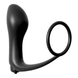 Anal Fantasy Ass-Gasm Cockring Vibrating Plug - Black Anal Fantasy Ass-Gasm Cockring Vibrating Plug - Black Boxcover