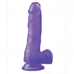 Get Lucky 7" Jelly Dildo - Purple Boxcover