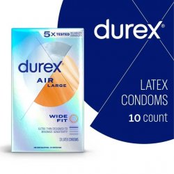Durex Air Wide Fit Condoms - 10pk Sex Toy