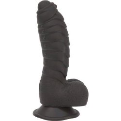 Addiction: Ben 7" 100% Silicone Dildo with Balls - Black Sex Toy Addiction: Ben 7" 100% Silicone Dildo with Balls - Black Sex Toy